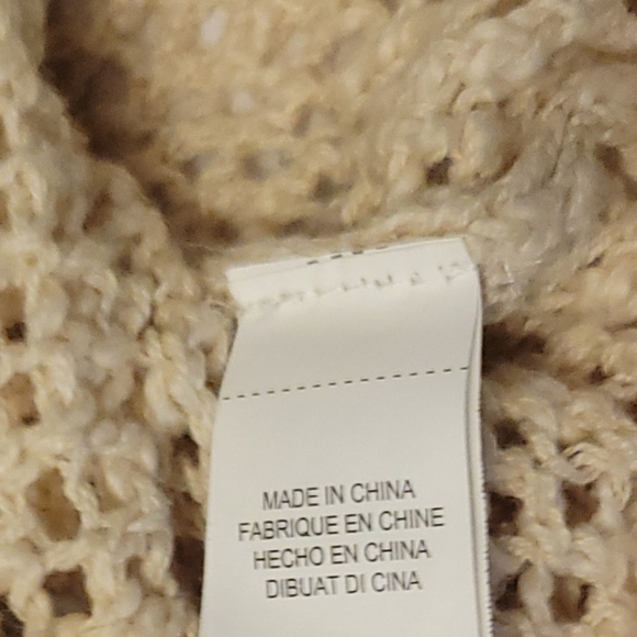 Lucky Brand Cream Cable Knit Women's Sweater - Picture 6 of 6